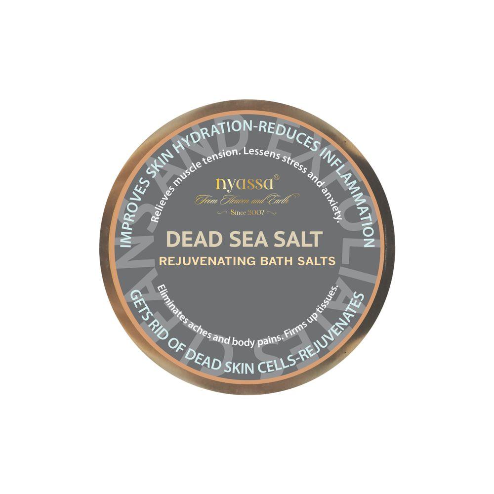Dead Sea Salt Rejuvenating Bath Salts. Pure and Authentic for Natural Treatment - Nyassa