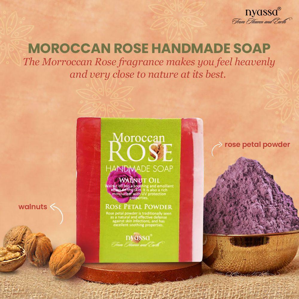 Moroccan Rose Handmade Soap 150gm - Nyassa
