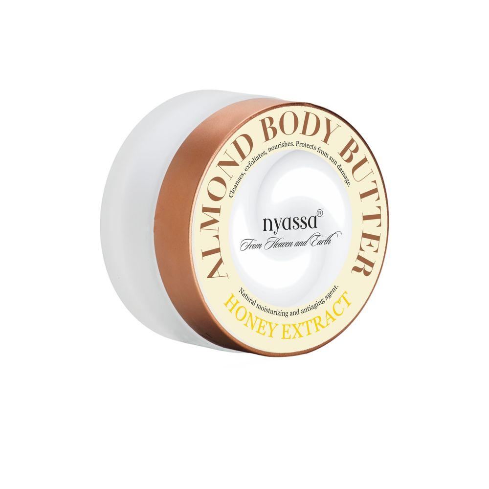 Almond Body Butter with Honey extract | cold pressed sweet almond oil | Shea Butter. - Nyassa