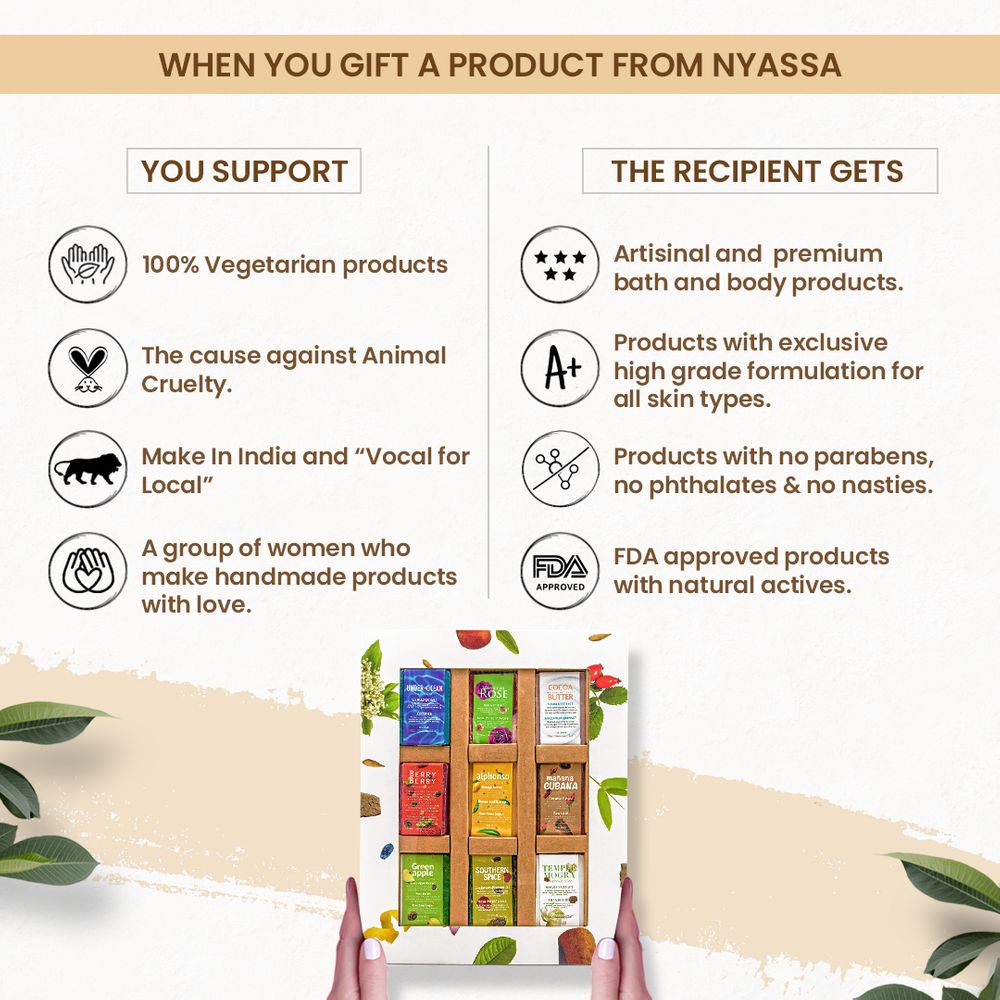 Set of 9 Soap 25gms gift set - Nyassa