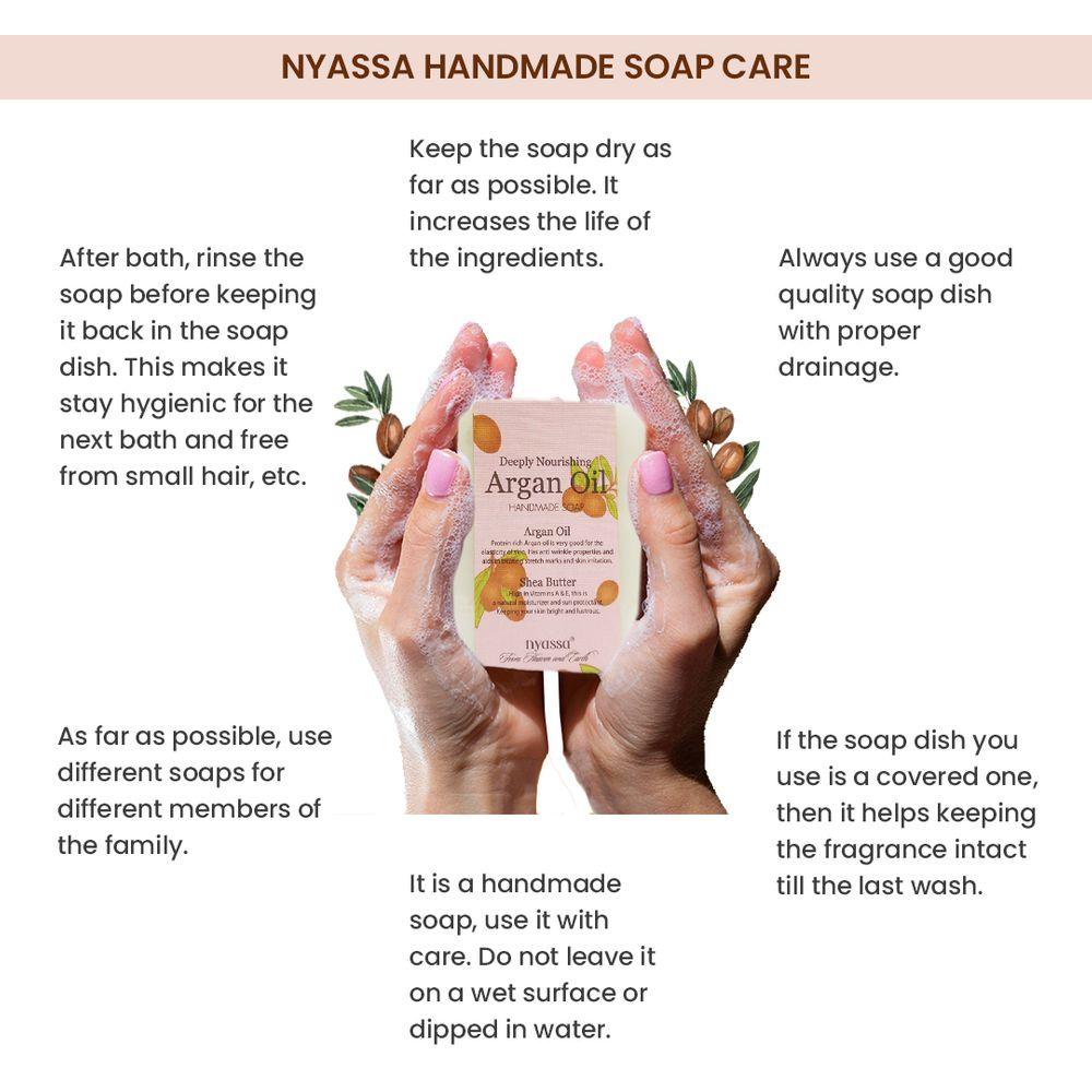 Nourishing Argan Oil Handmade Soap 150gm - Nyassa