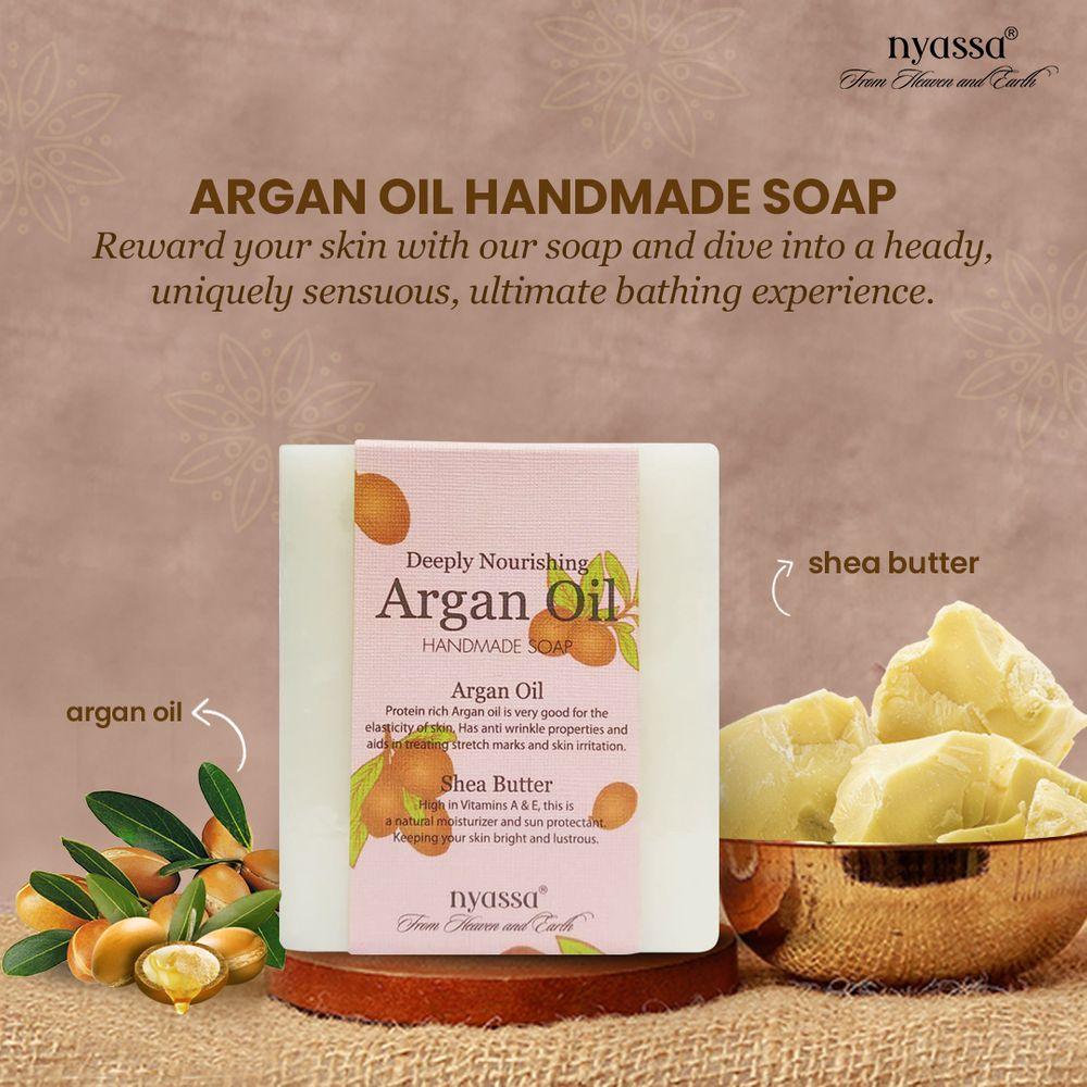 Nourishing Argan Oil Handmade Soap 150gm - Nyassa