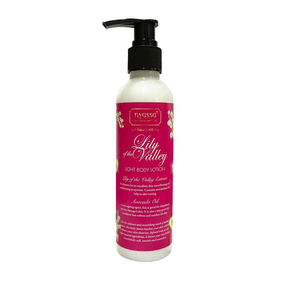 Lily of the Valley Light Body Lotion 200 ml with Lily extract and Avocado oil. - Nyassa