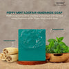 Peppy Mint Handmade Loofah Soap 150 gm - Nyassa